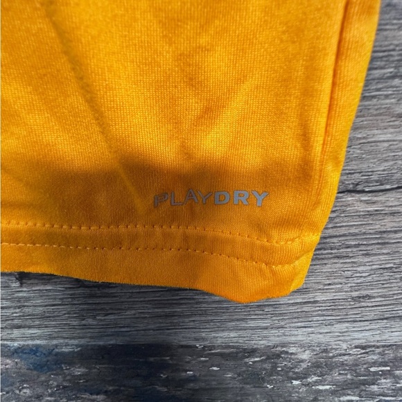 Reebok Orange Short Sleeve Tee Relaxed Fit Play Dry - Picture 5 of 6